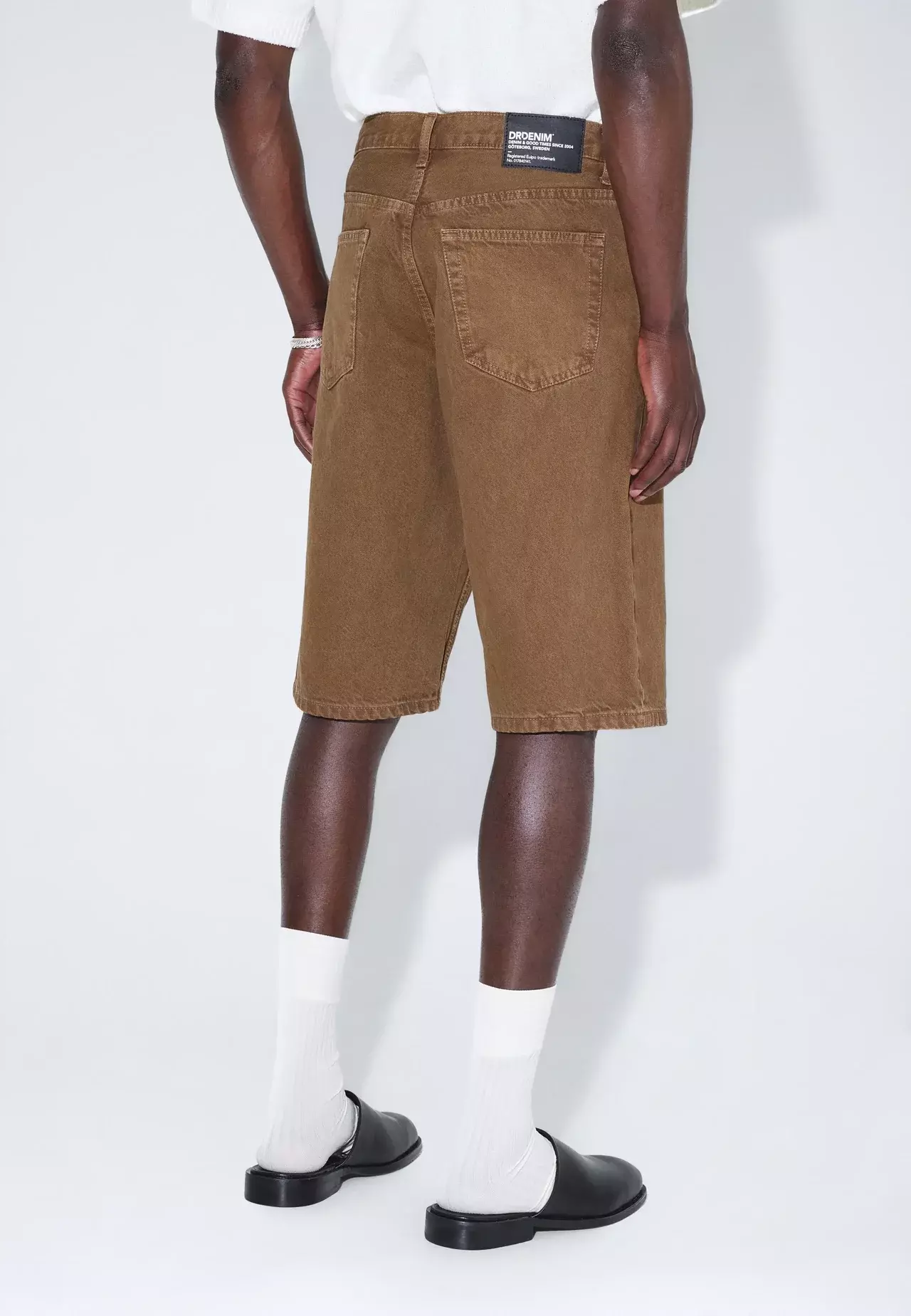 Dr.Denim Omar Shorts Washed Teak Herren Denim braun